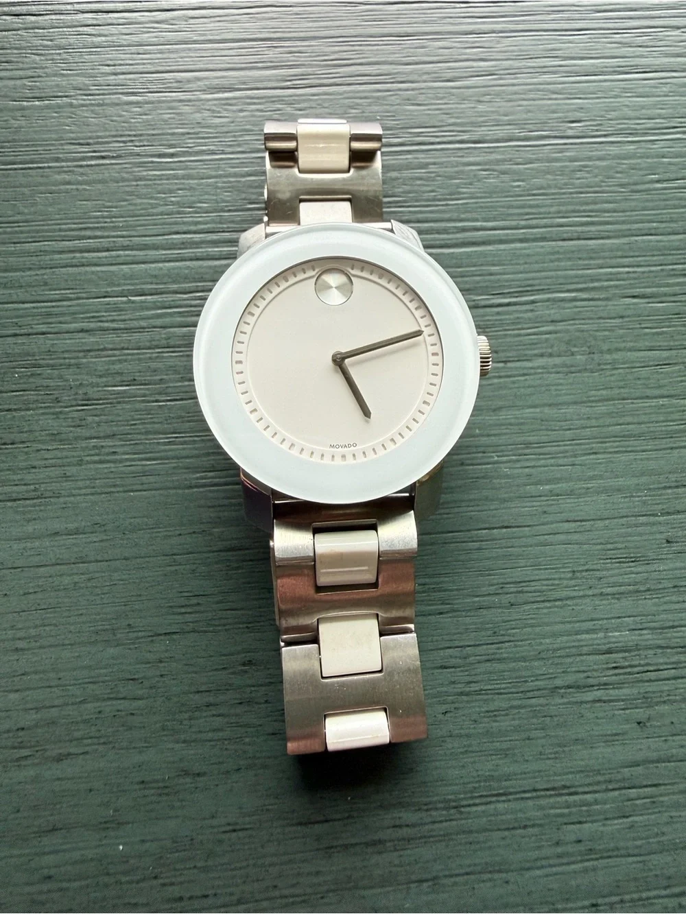 Movado Bold Watch White and Stainless Steel Men's Watch